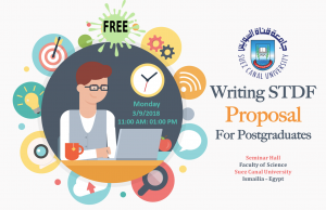 ورشة عمل Writing STDF Proposal for Postgraduates